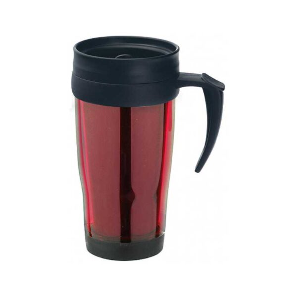 jarro mug plástico rojo merchandising