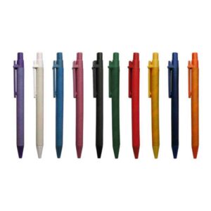 lapicero ecológico morado blanco turquesa negro verde rojo amarillo azul y naranja merchandising