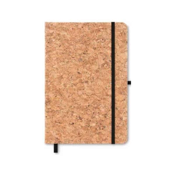 libreta con tapa de corcho merchandising