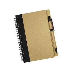 libreta ecológica y lapicero merchandising