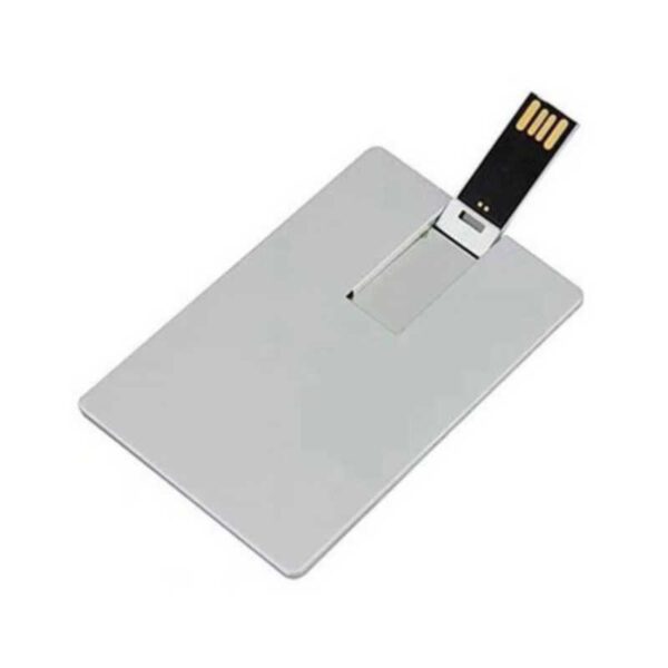 memoria usb modelo tarjeta plástico blanco merchandising