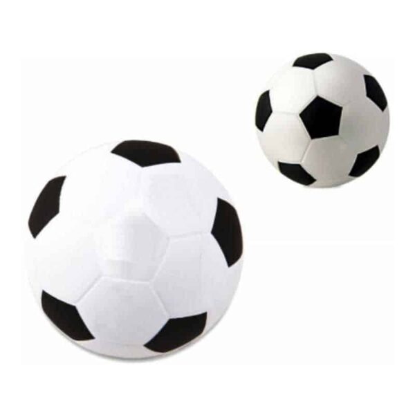 pelota de futbol antiestrés blanco y negro merchandising