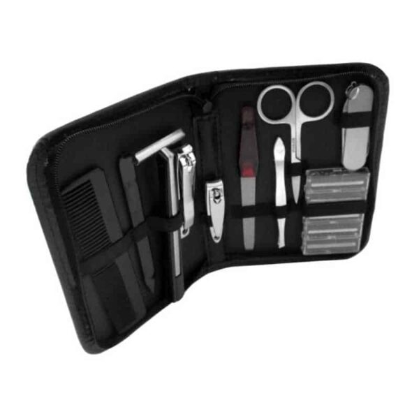 set viajero para hombres en estuche negro merchandising