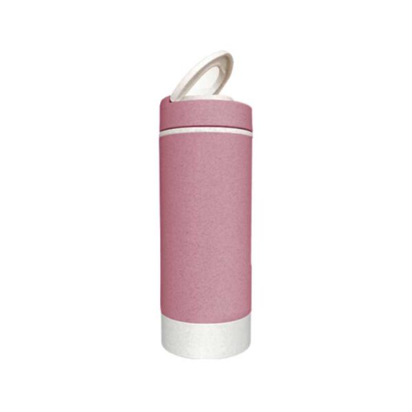 jarro fibra de trigo porta celular color rosado merchandising