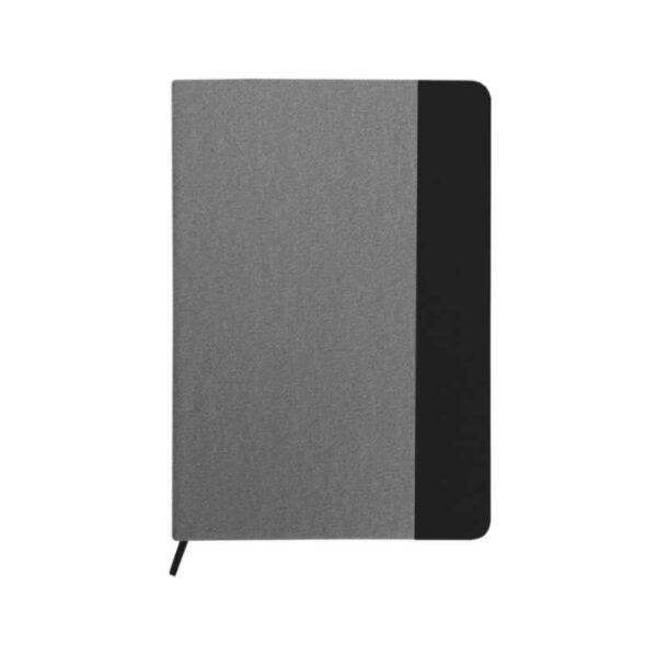 Cuaderno tapa texturizada color negro merchandising