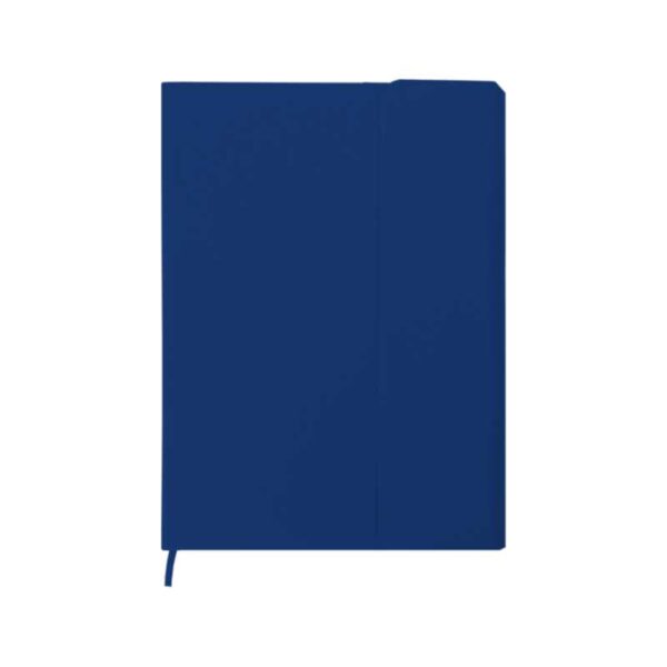 Libreta con tapa color azul imantada merchandising